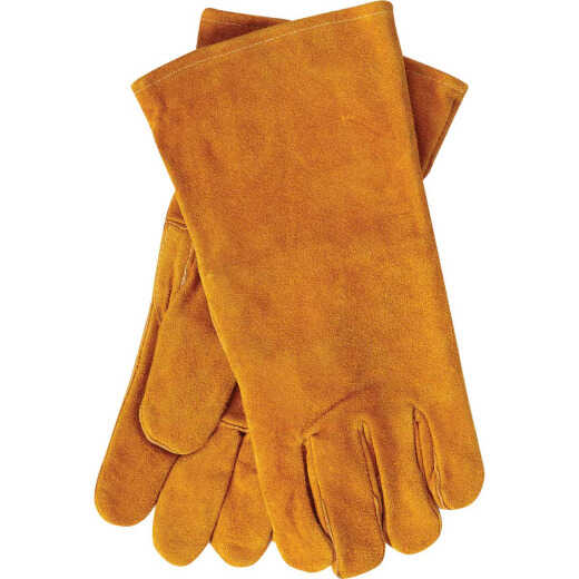 Home Impressions Men's 1 Size Fits All Leather Hearth Glove