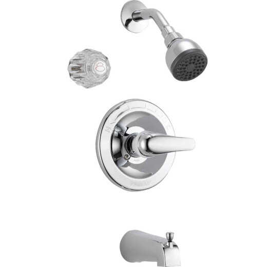 Peerless Chrome 1-Handle Lever Tub and Shower Faucet
