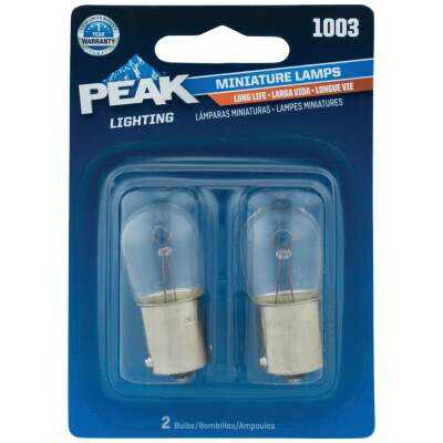 PEAK 1003 12.8V Mini Incandescent Automotive Bulb (2-Pack)