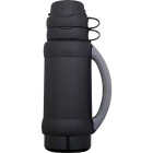 Thermos Add-A-Cup 35 Oz. Black or Blue Plastic Insulated Vacuum Bottle Image 1