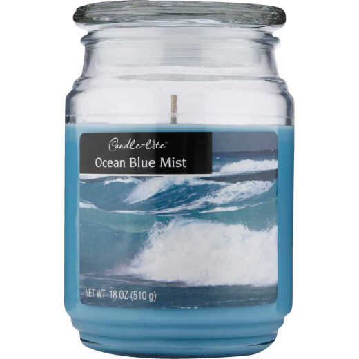 Candle-Lite Everyday 18 Oz. Ocean Blue Mist Jar Candle