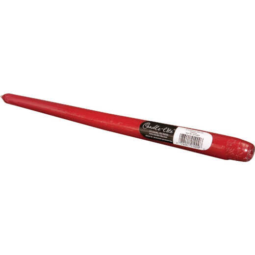 Candle-Lite 12 In. Crimson Taper Candle