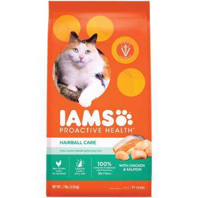 Iams Proactive Health Hairball Care 7 Lb. Chicken & Salmon Flavor Adult Dry Cat Food