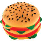 Westminster Pet Ruffin' it 3.86 In. W. x 1.97 In. H. x 3.75 In. L. Squeaky Hamburger Vinyl Dog Toy Image 1